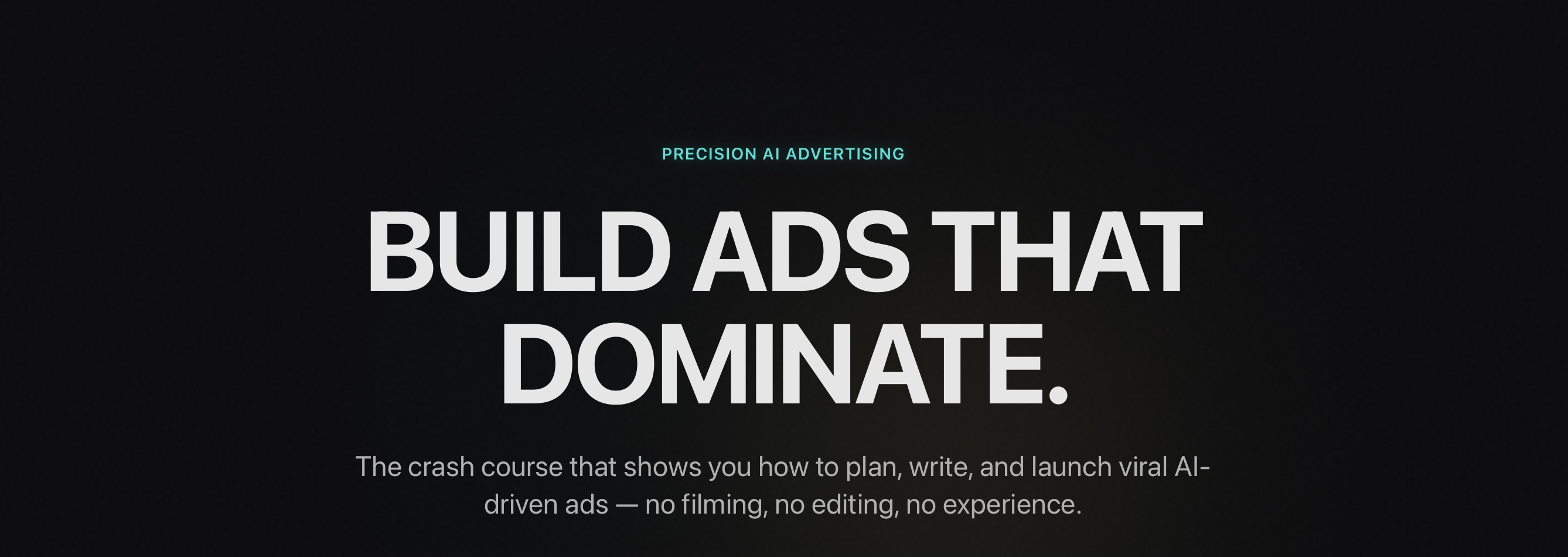 AI AD LAUNCHPAD – Crash Course