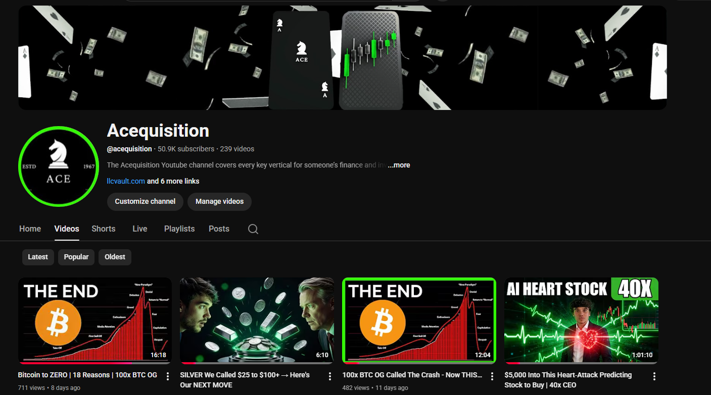 Clipping for Acequisition YouTube
