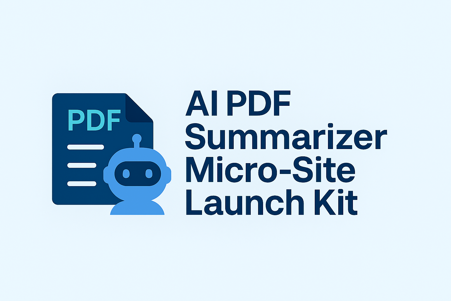  AI PDF Summarizer Micro Site Launch Kit