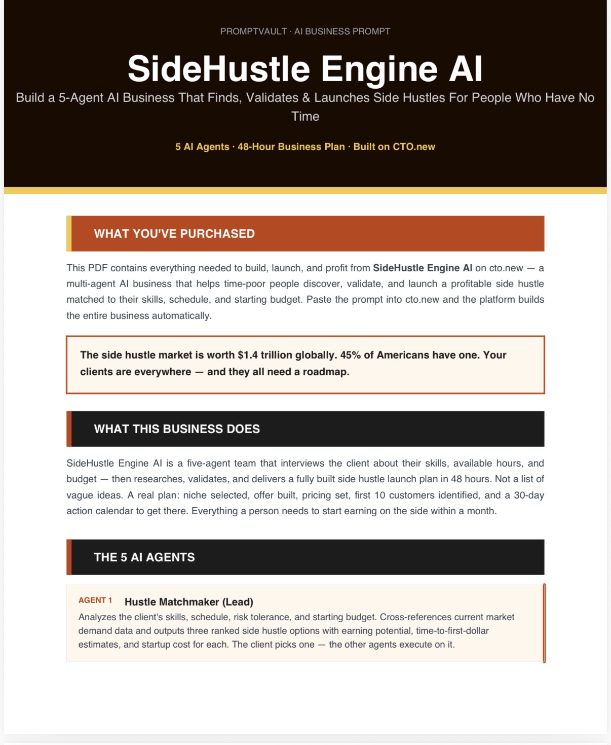 SideHustle Engine AI