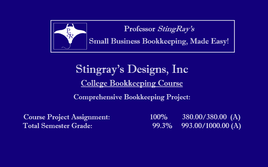 PSR SRD Bookkeeping Case Study