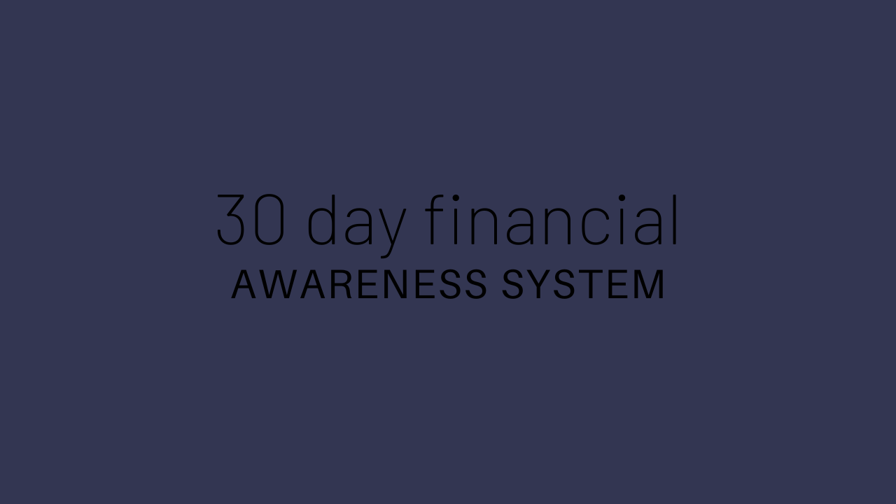 30 Day Financial Reset banner