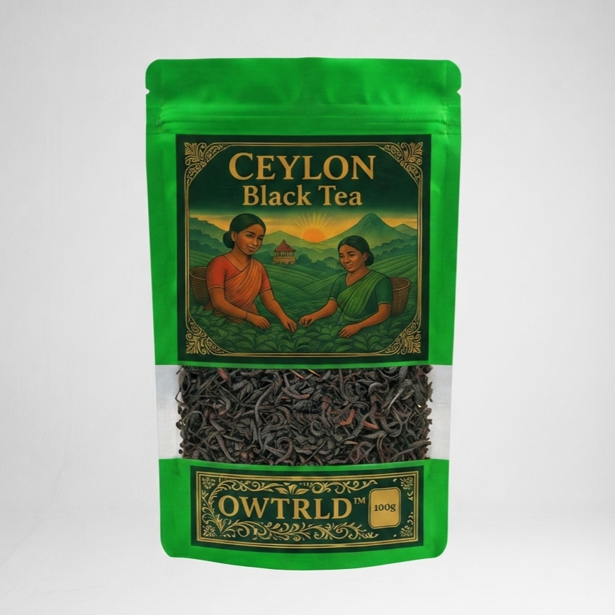 Ceylon BOPF Black Tea OWTRLD Pure Sri Lankan Loose Leaf Tea