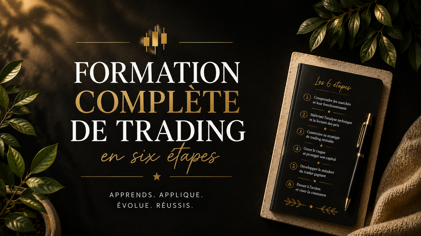 Formation Complète de trading pour devenir rentable en 6 étapes