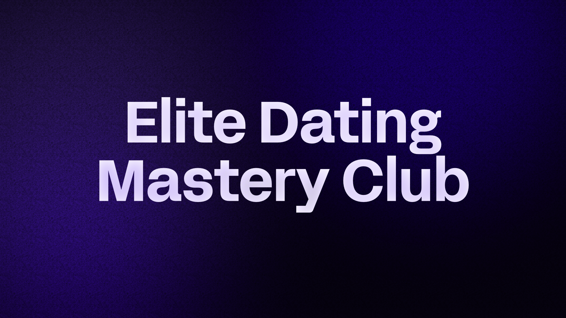 Elite High-Value Dating