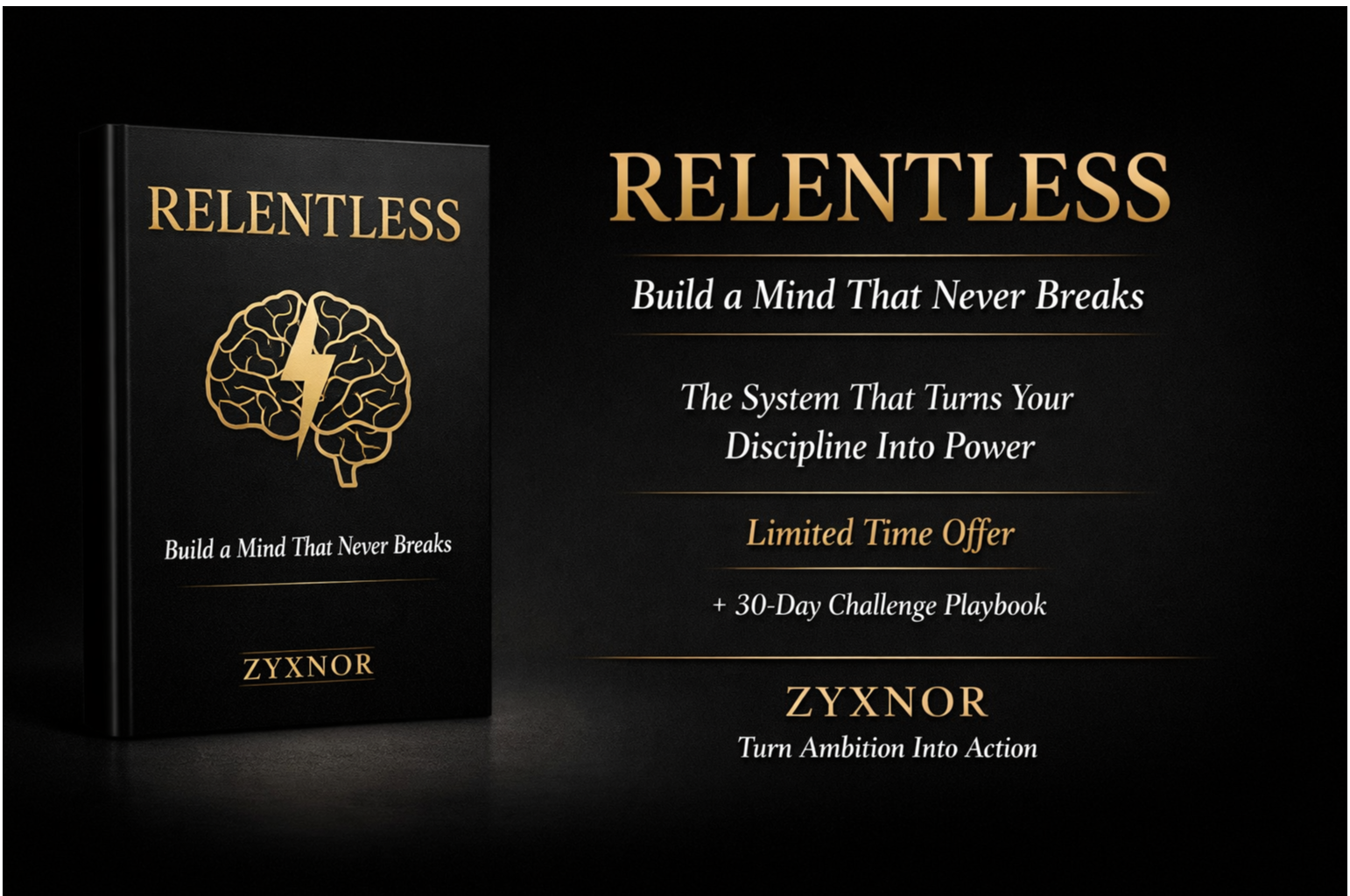 RELENTLESS : TURN DISCIPLINE INTO POWER