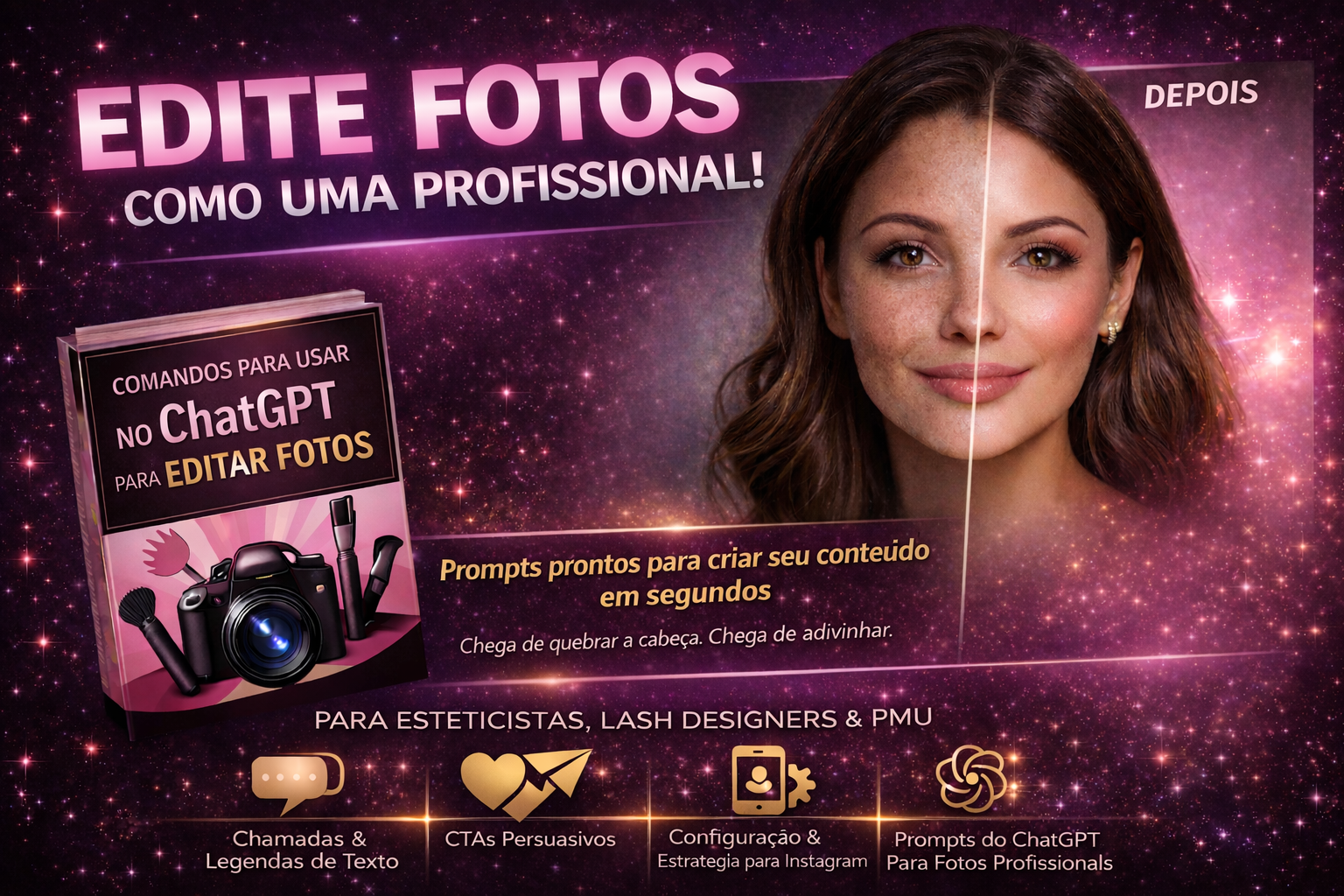 Edite  fotos de clientes como uma PRO