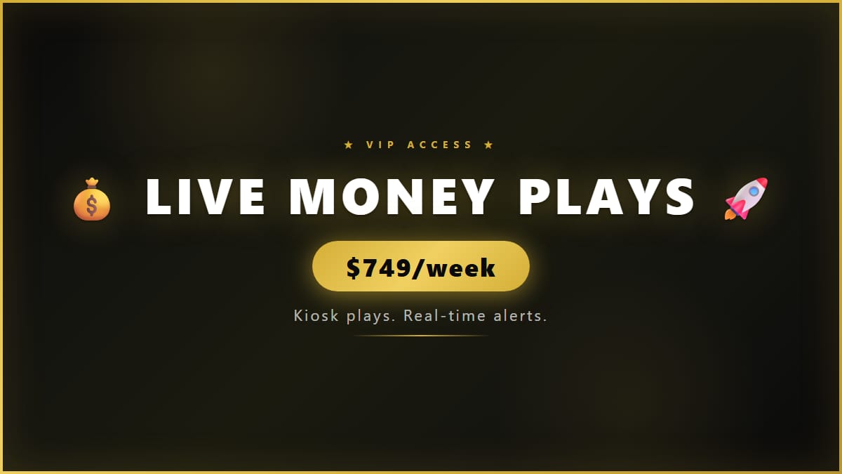 Live Money Plays for Kiosk