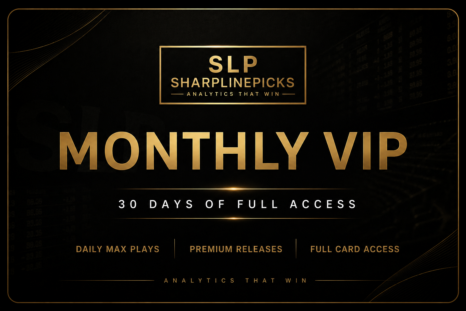 Sharpline Monthly VIP