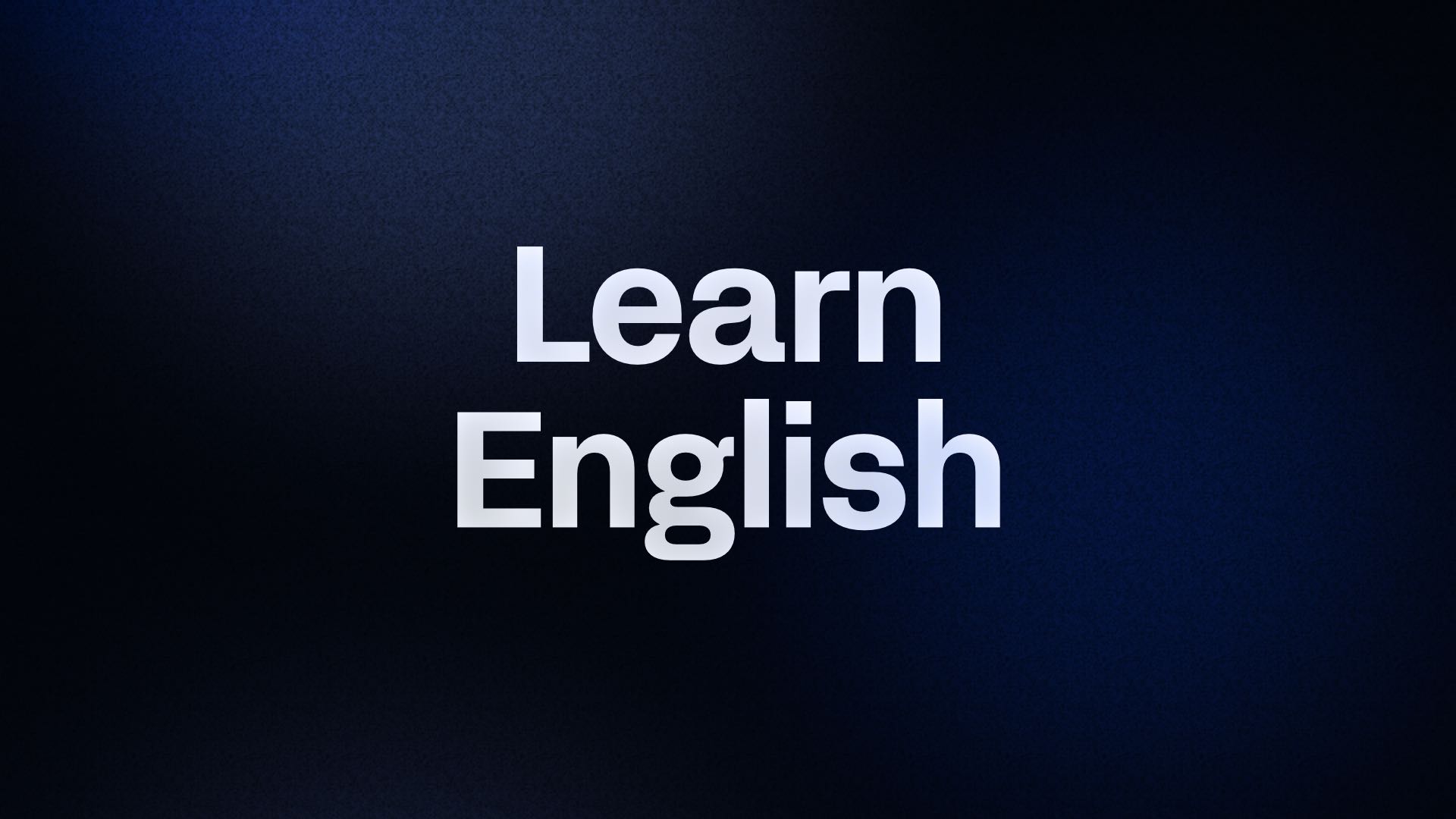 Beginner English