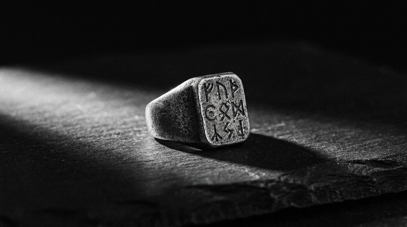 Obsidian Signet Ring