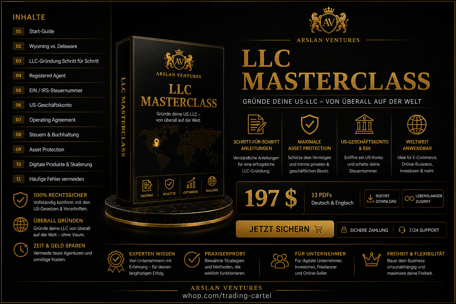 Arslan Ventures LLC Masterclass (deutsch)