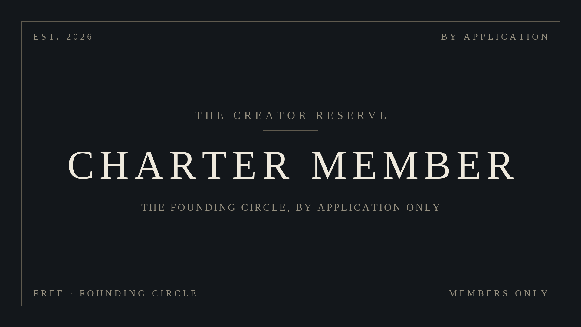 Charter Member