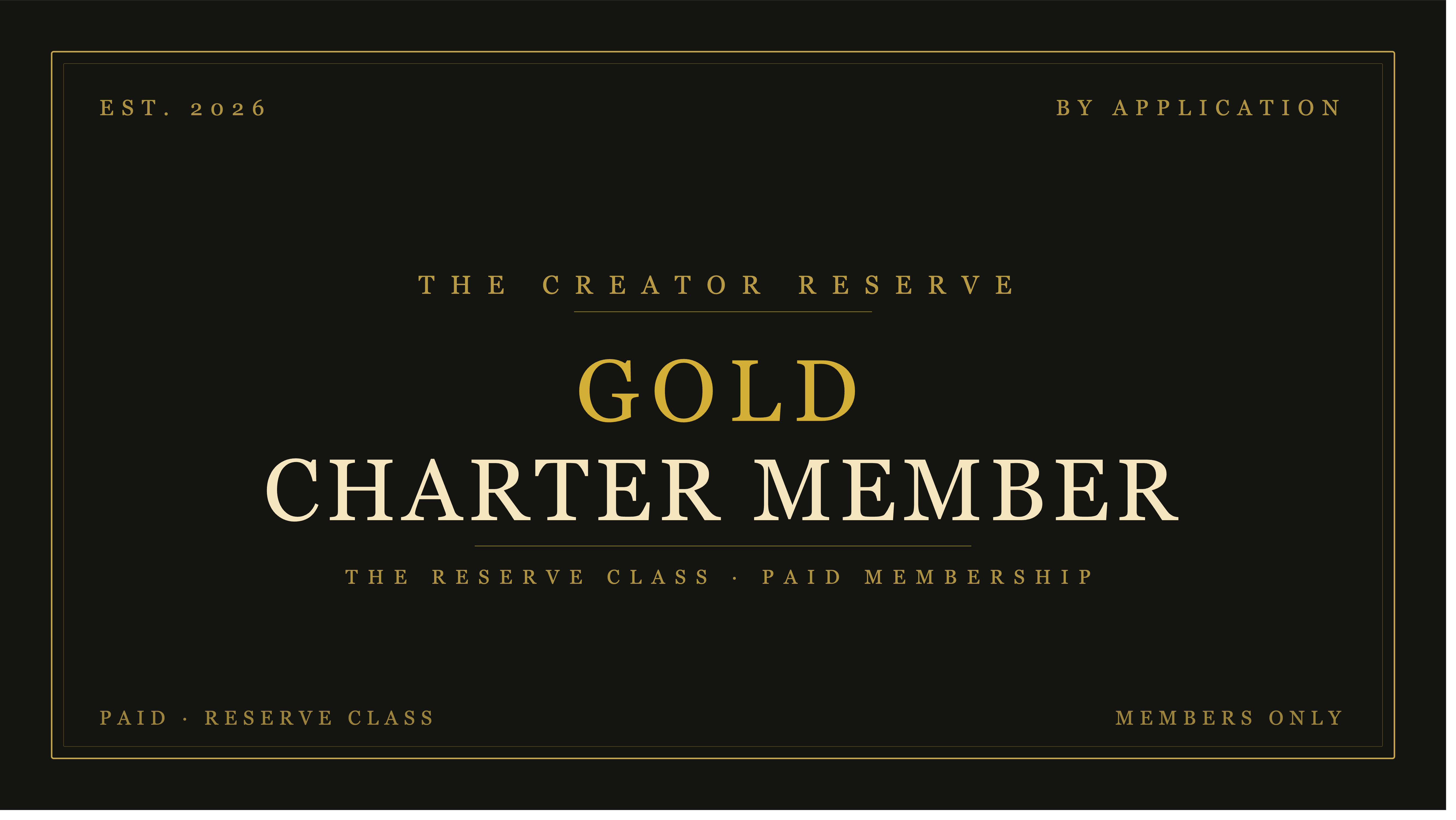 Gold Charter Member