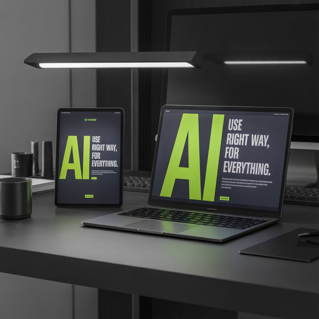 USE AI THE RIGHT WAY, FOR EVERYTHING.