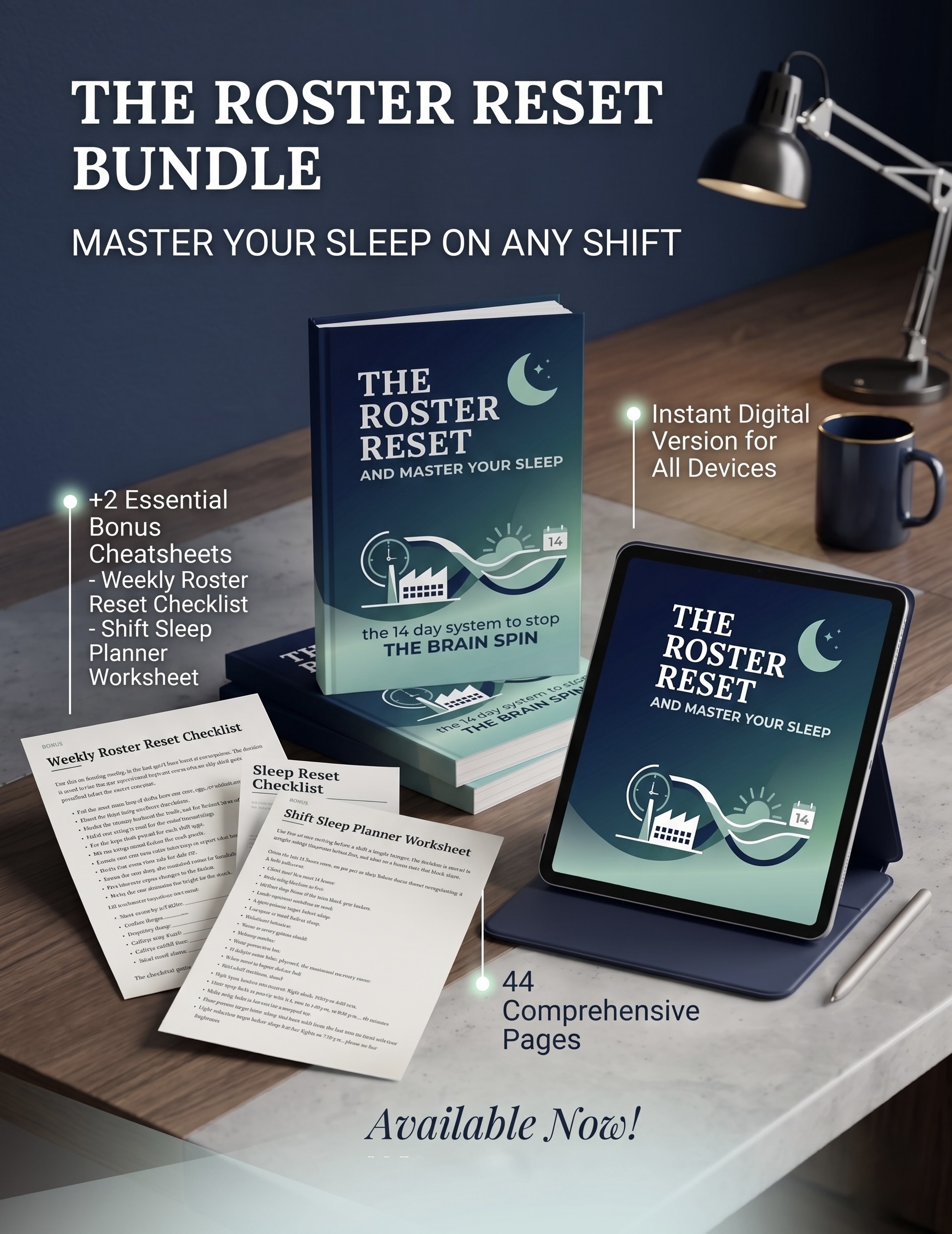 The Roster Reset: The 14-Day System to Stop the Brain Spin and Master Your Sleep