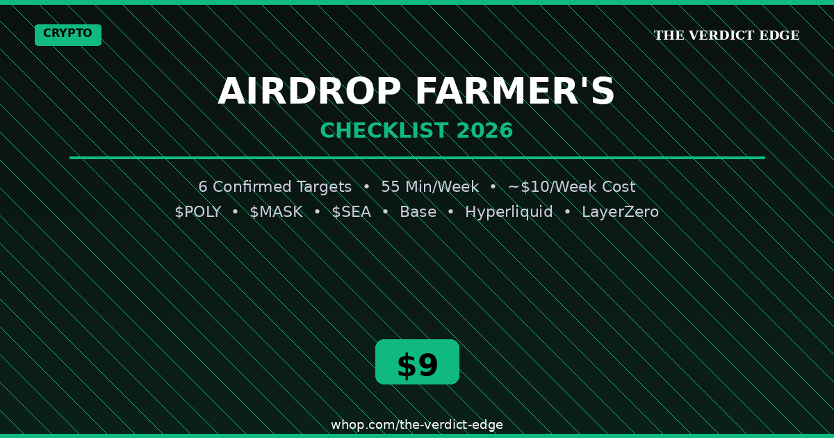 The Airdrop Farmer’s Checklist 2026