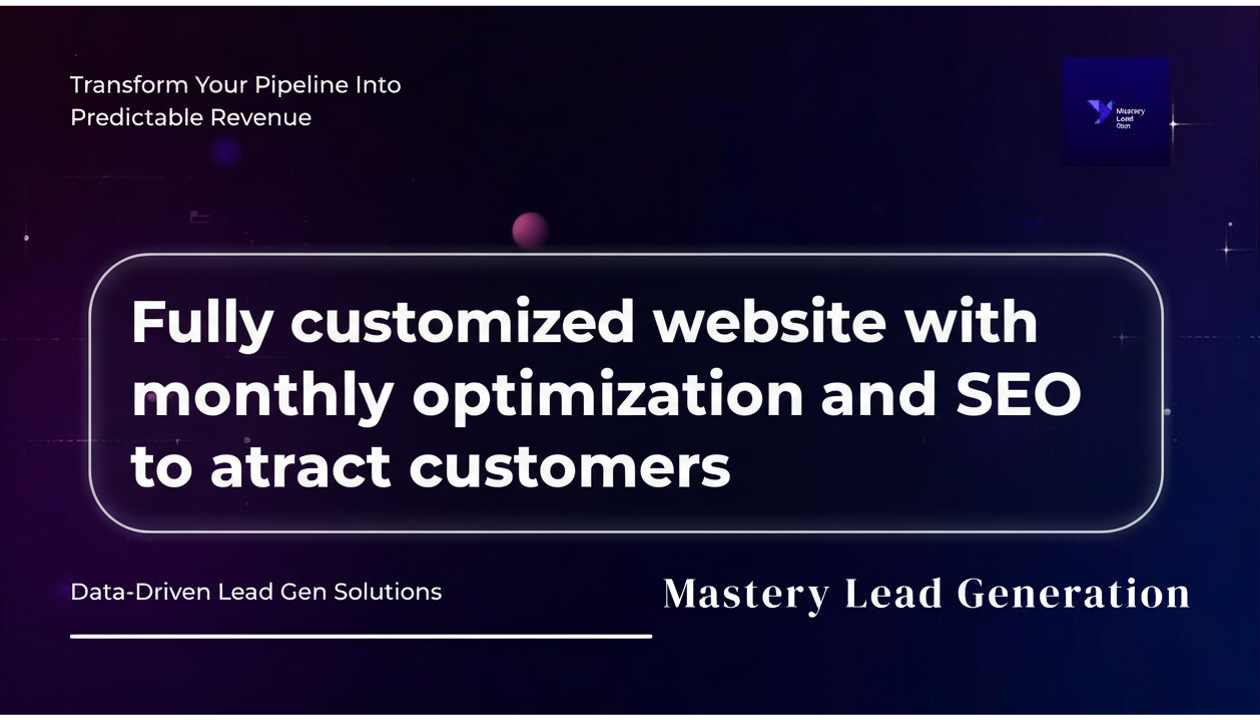 Full website and monthly SEO