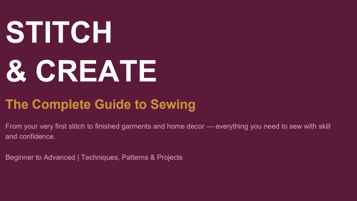 Stitch & Create - Sewing E-Book