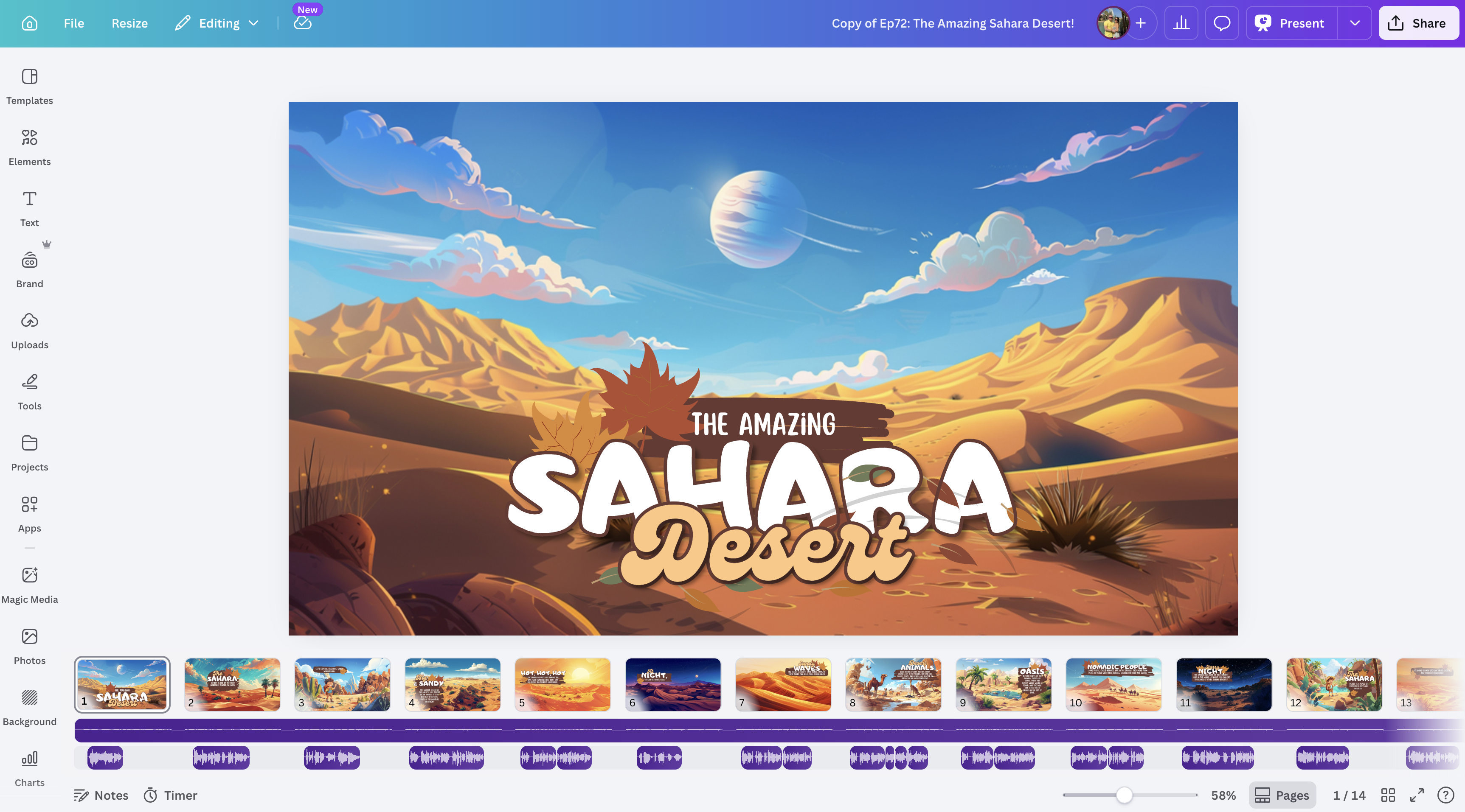 100 Customisable Science Kidz Videos— (Free Version of Canva)
