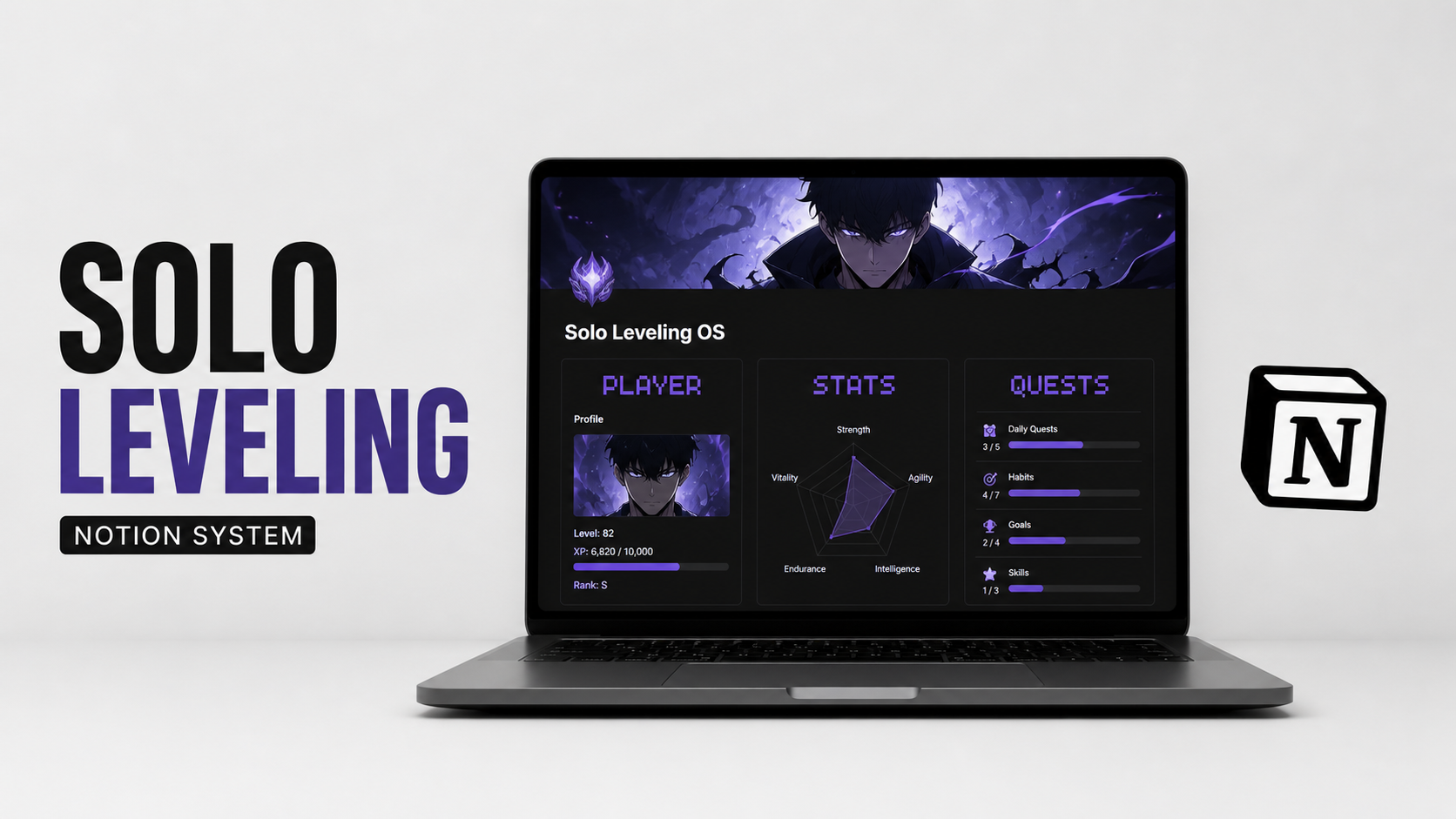 Solo leveling notion template