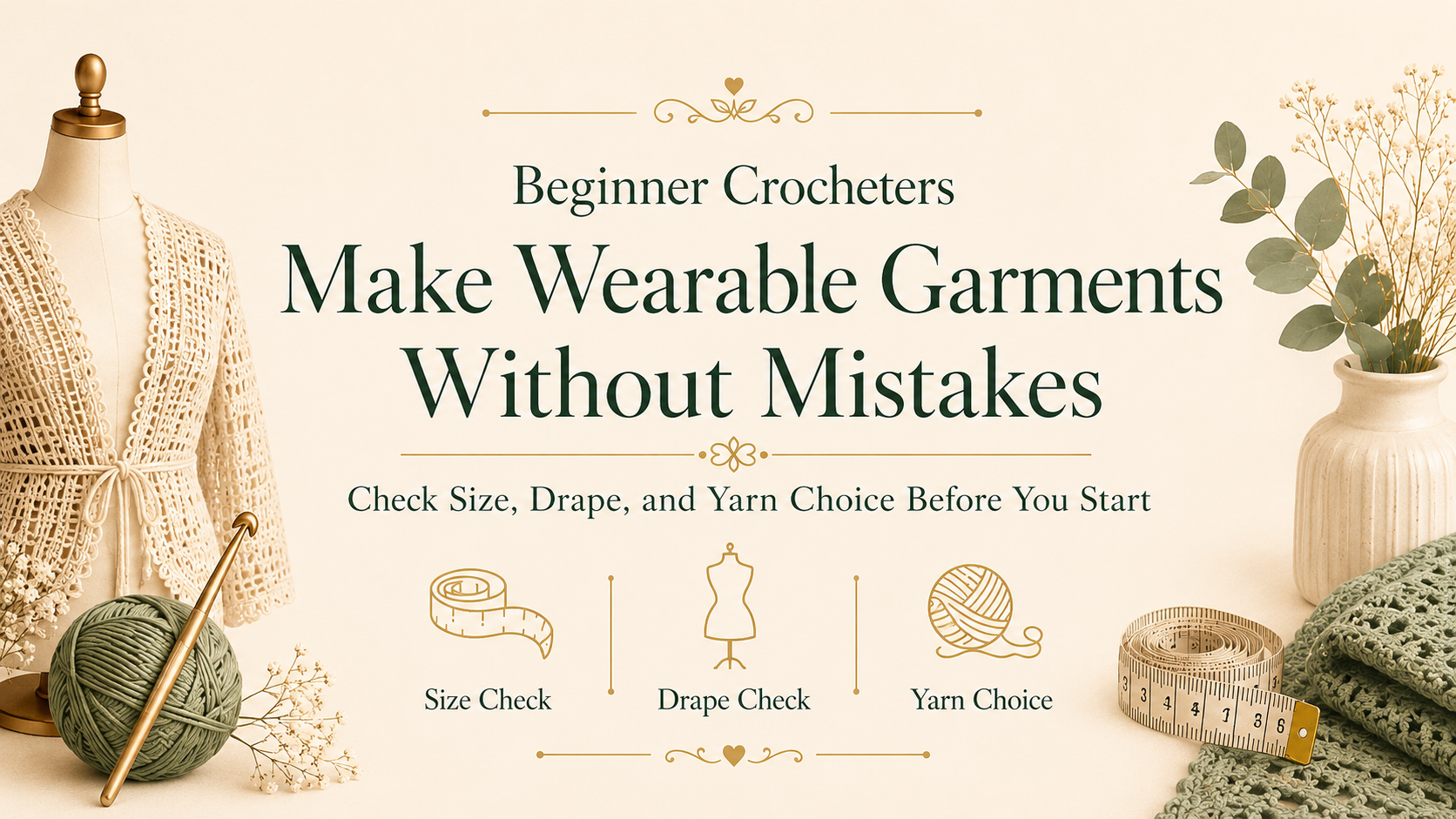 Beginner Crocheters: Make Wearable Garments Without Mistakes