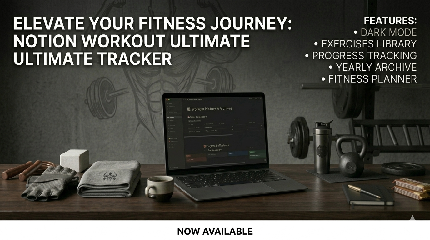 Ultimate Notion Workout Template & Aesthetic Habit Tracker