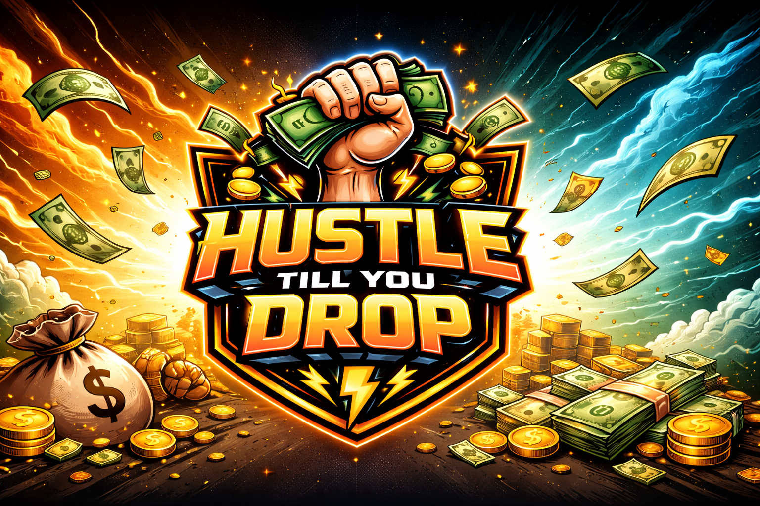 HustleTillYouDrop banner