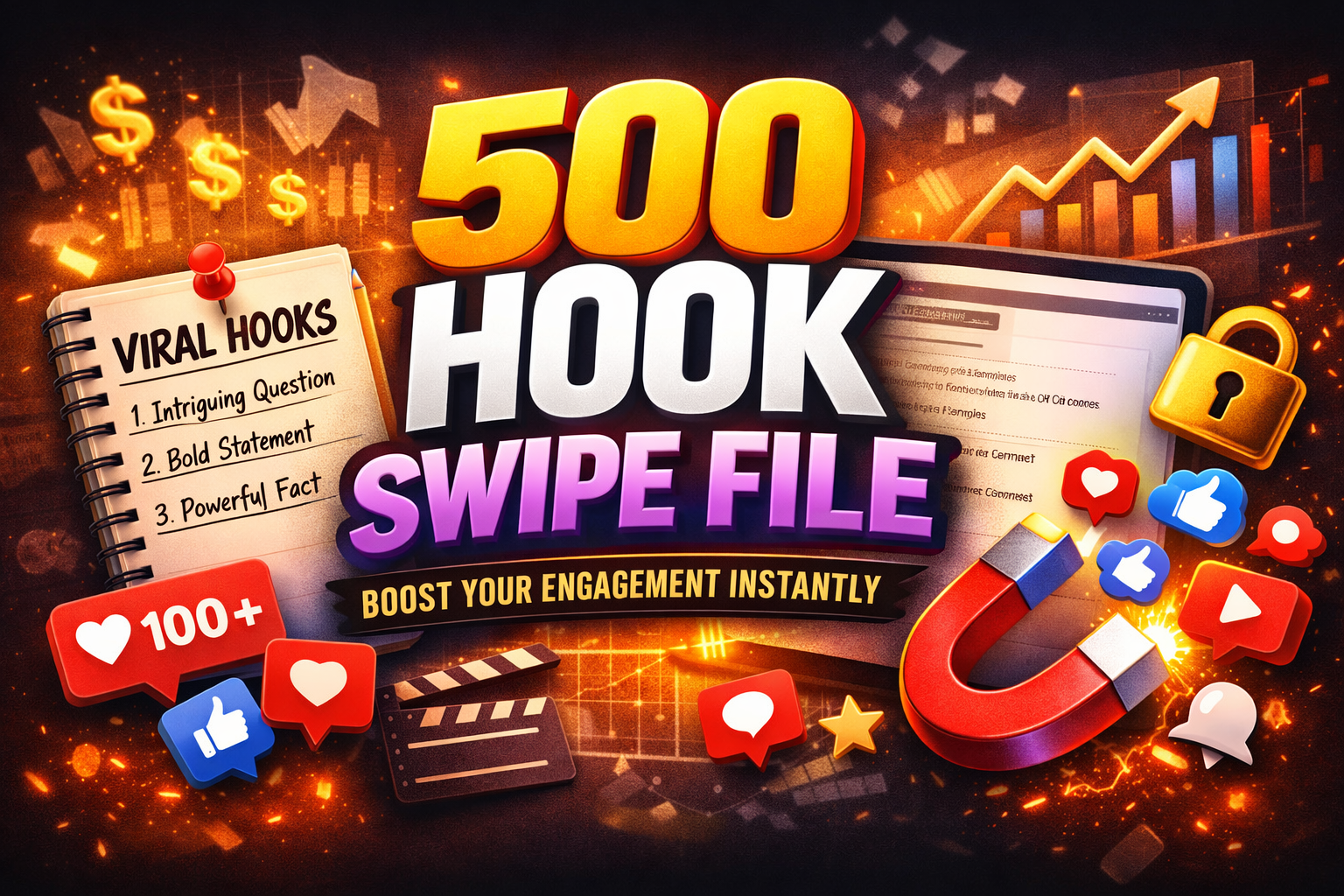 500 Viral Hooks Swipe File 2026
