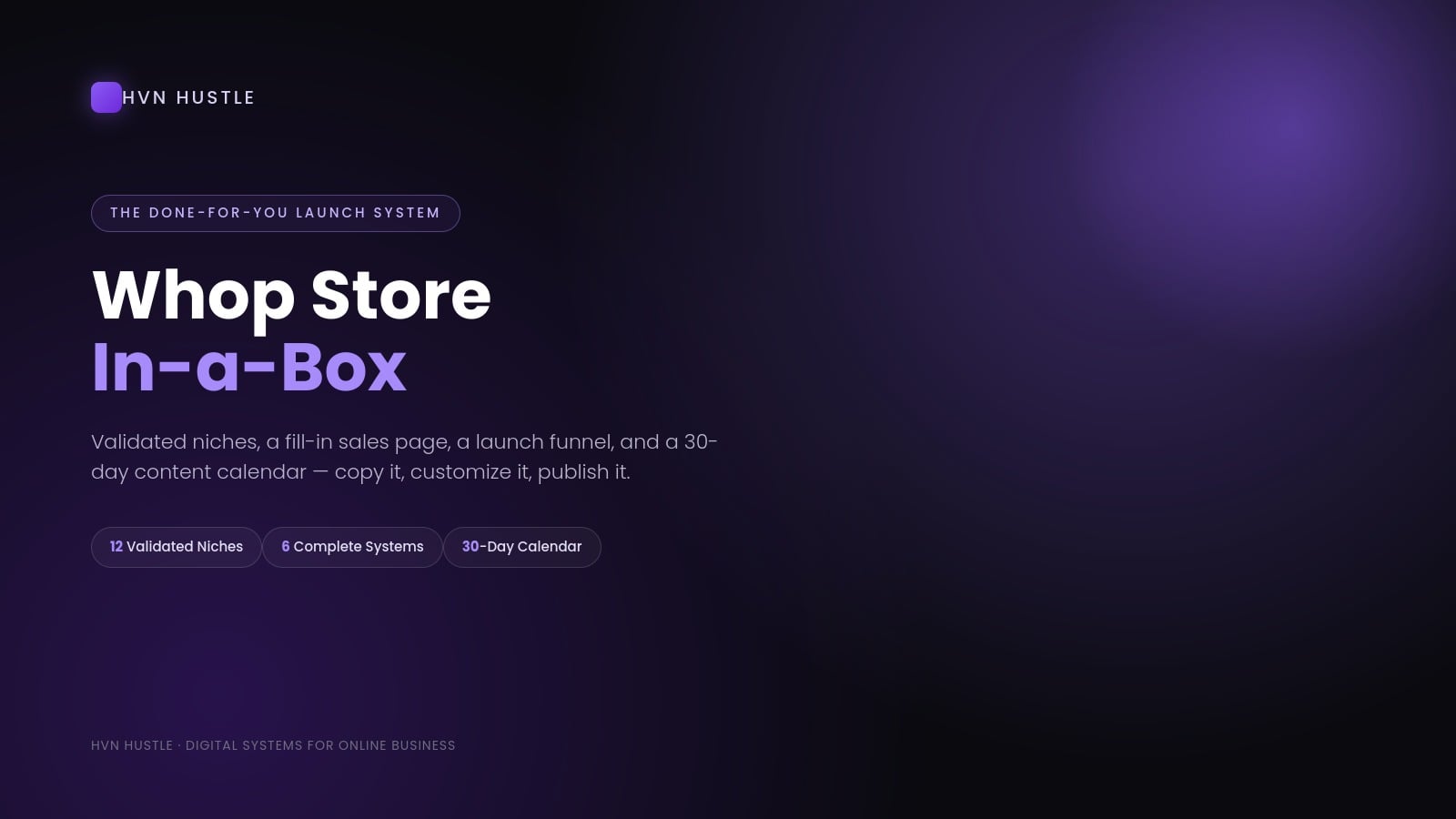 Whop Store In-a-Box (The Done-For-You Launch System)