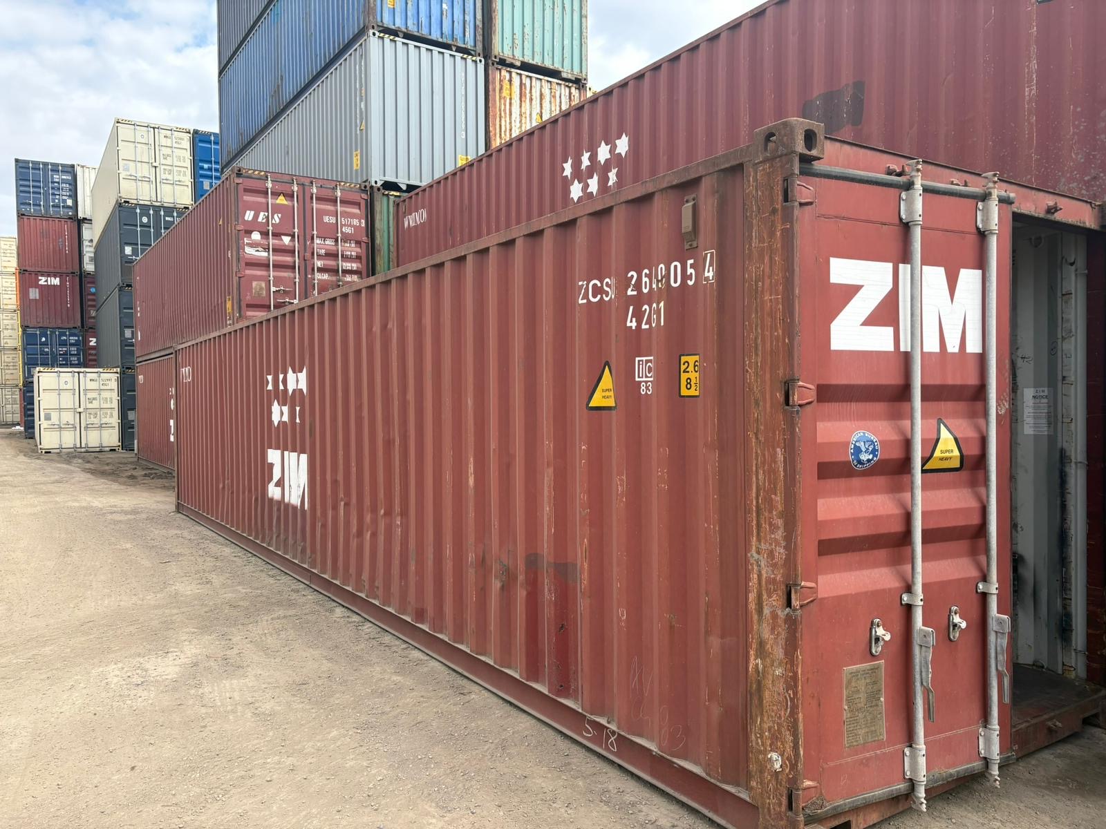  shipping containers 