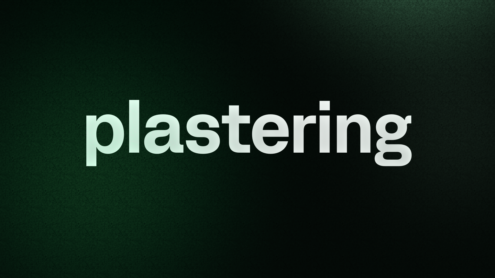 Skimming plastering is a finis
