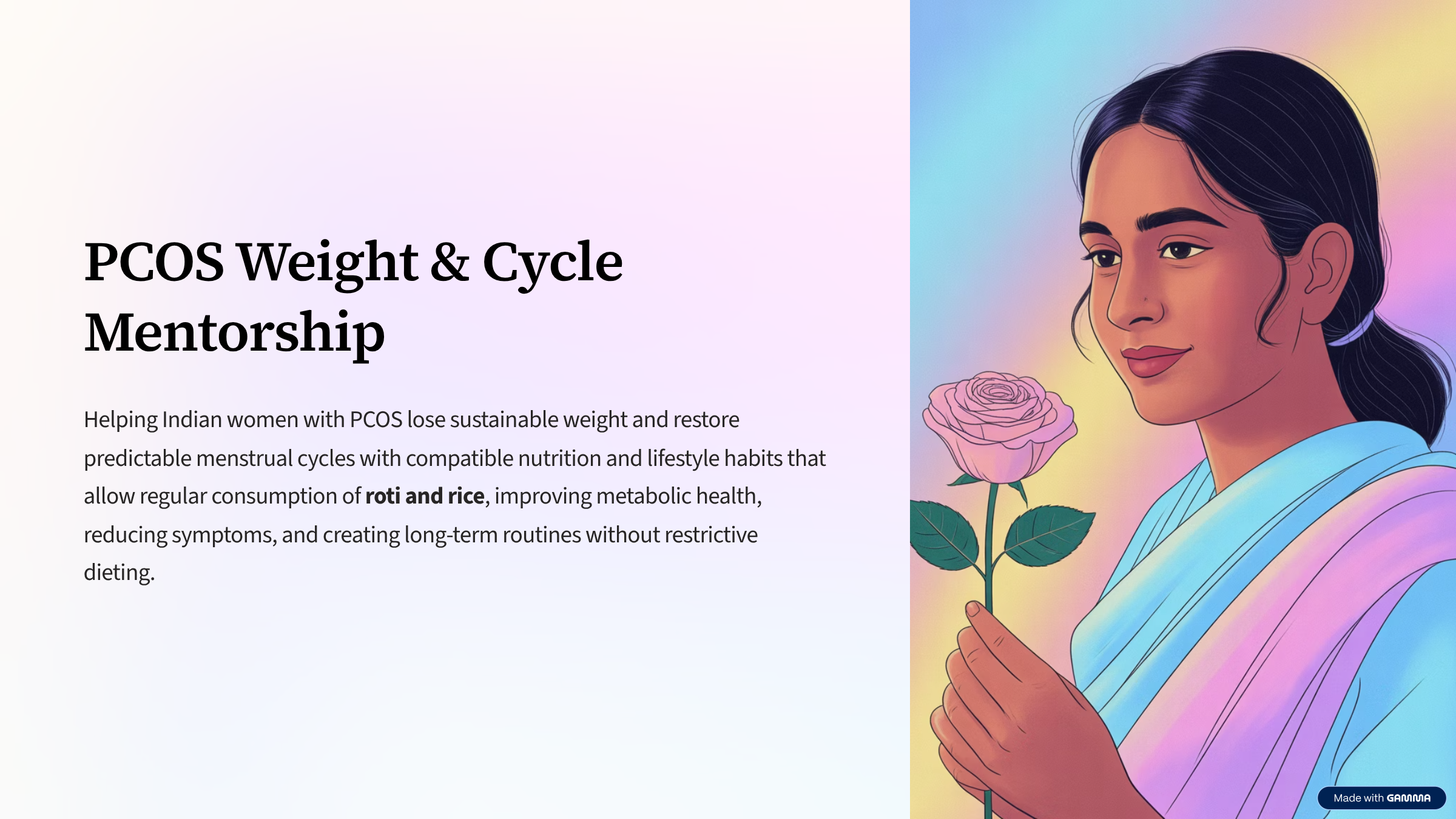 PCOS Weight & Cycle Mentorship 1-Month