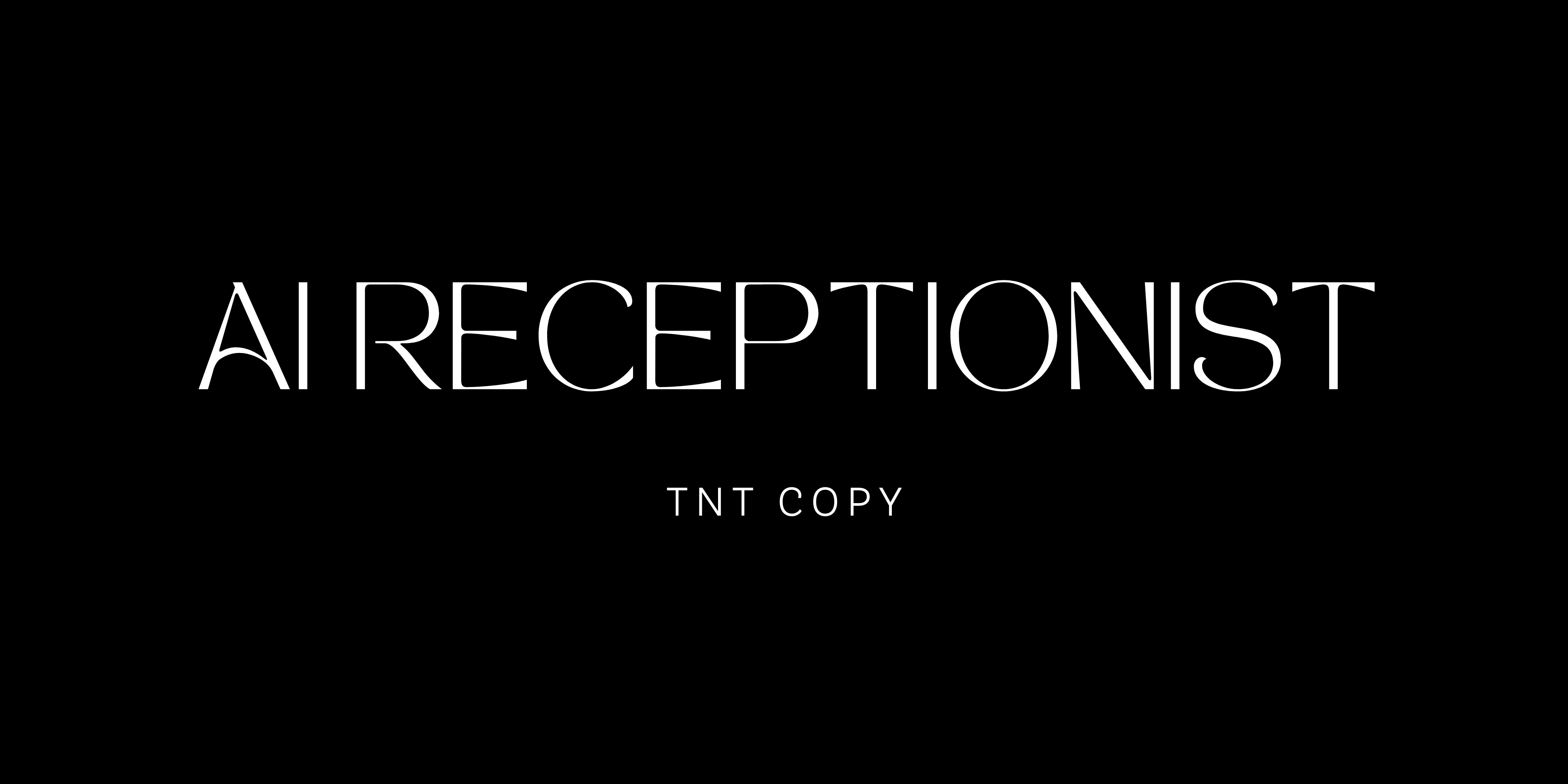 AI RECEPTIONIST