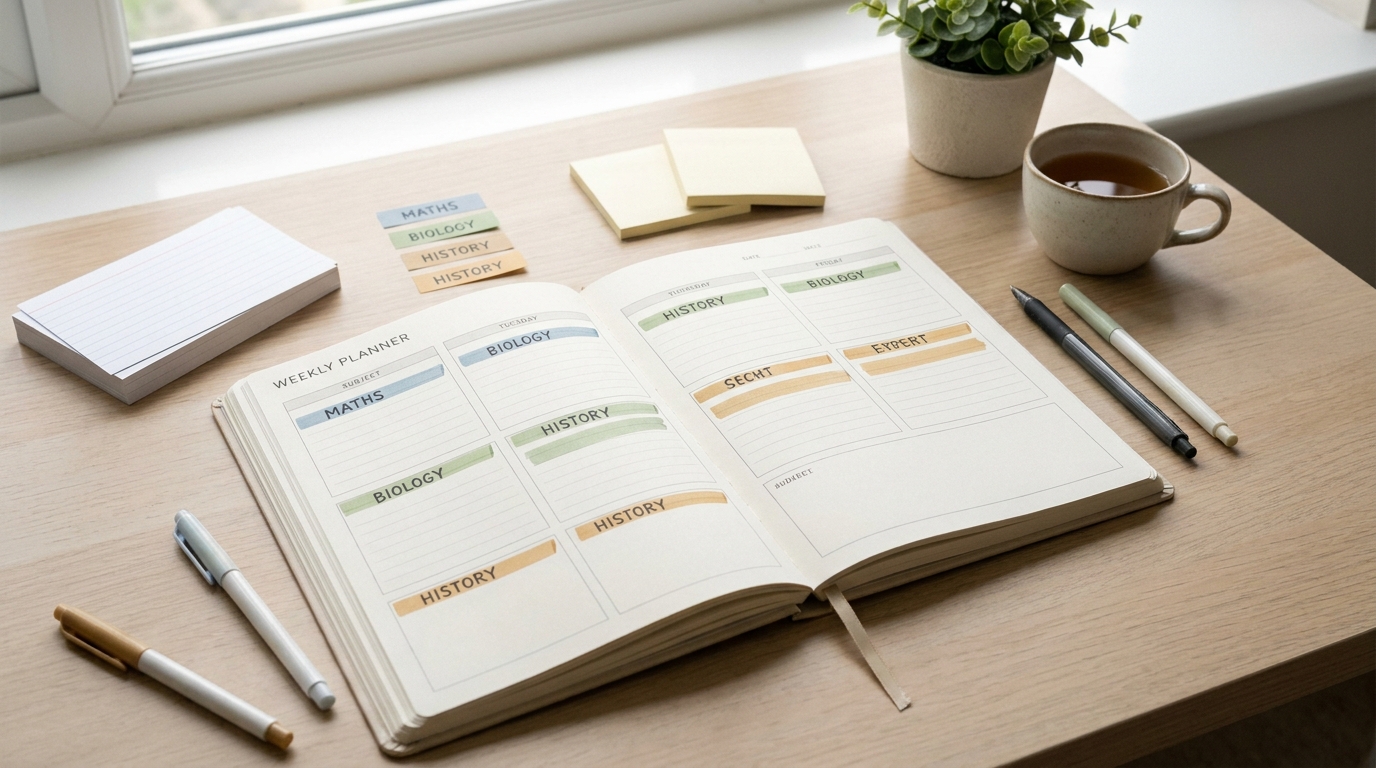 Weekly Exam Revision Planner