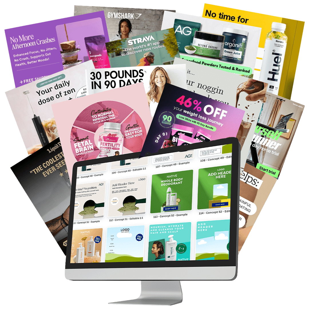 Double Your Sales with Over 1,000+ Ready-to-Use Ad Templates!