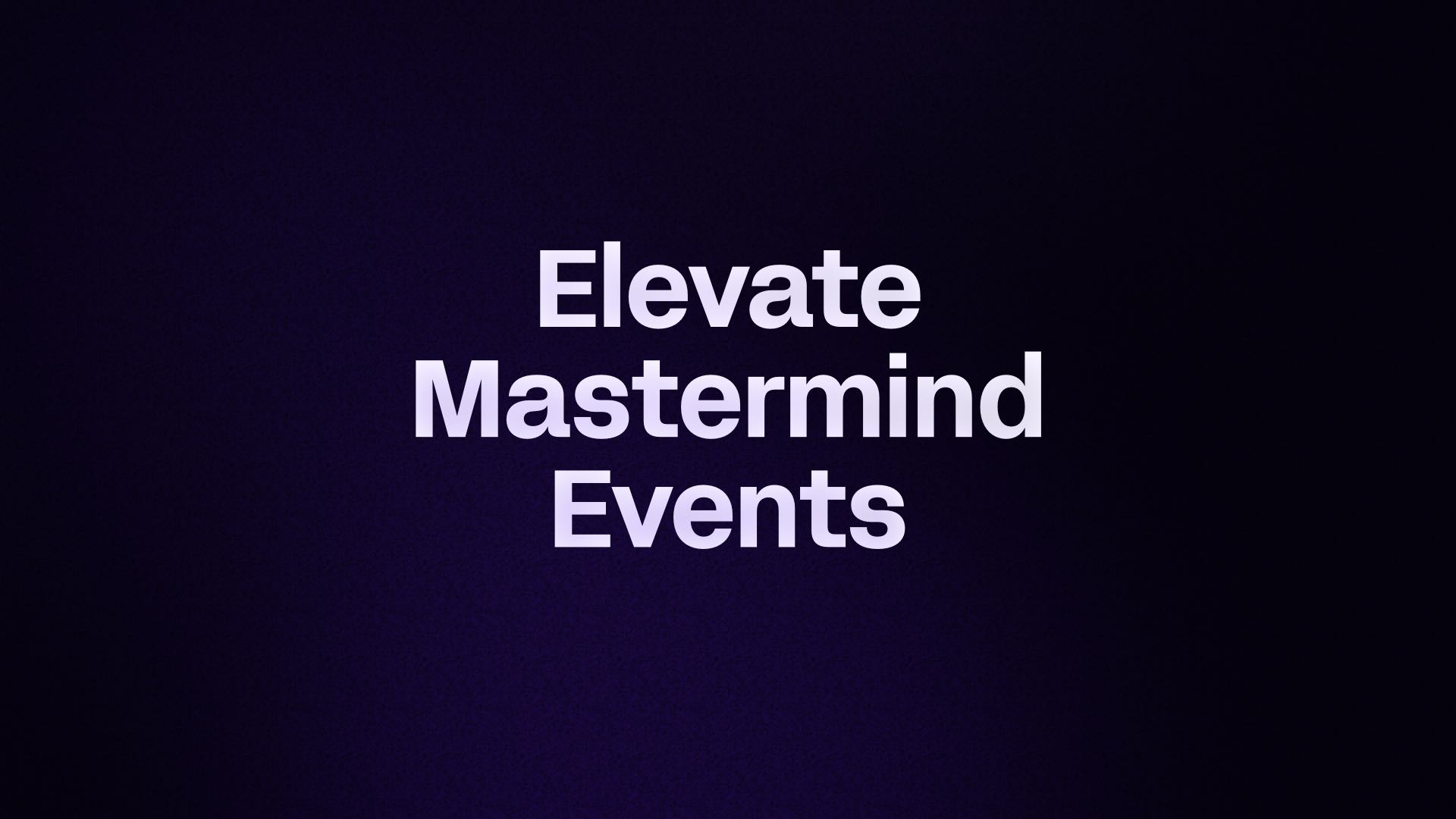 SaaS Founder Mastermind