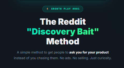  The Growth Vault: Growth Play #001