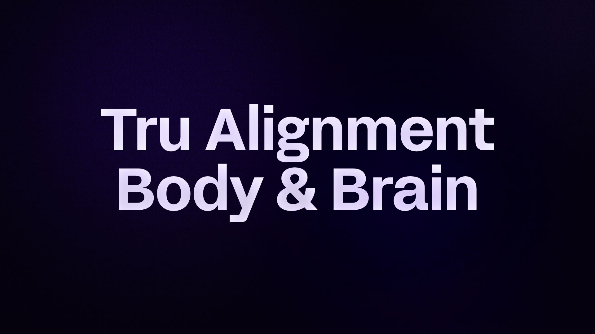 Tru Alignment Body Work