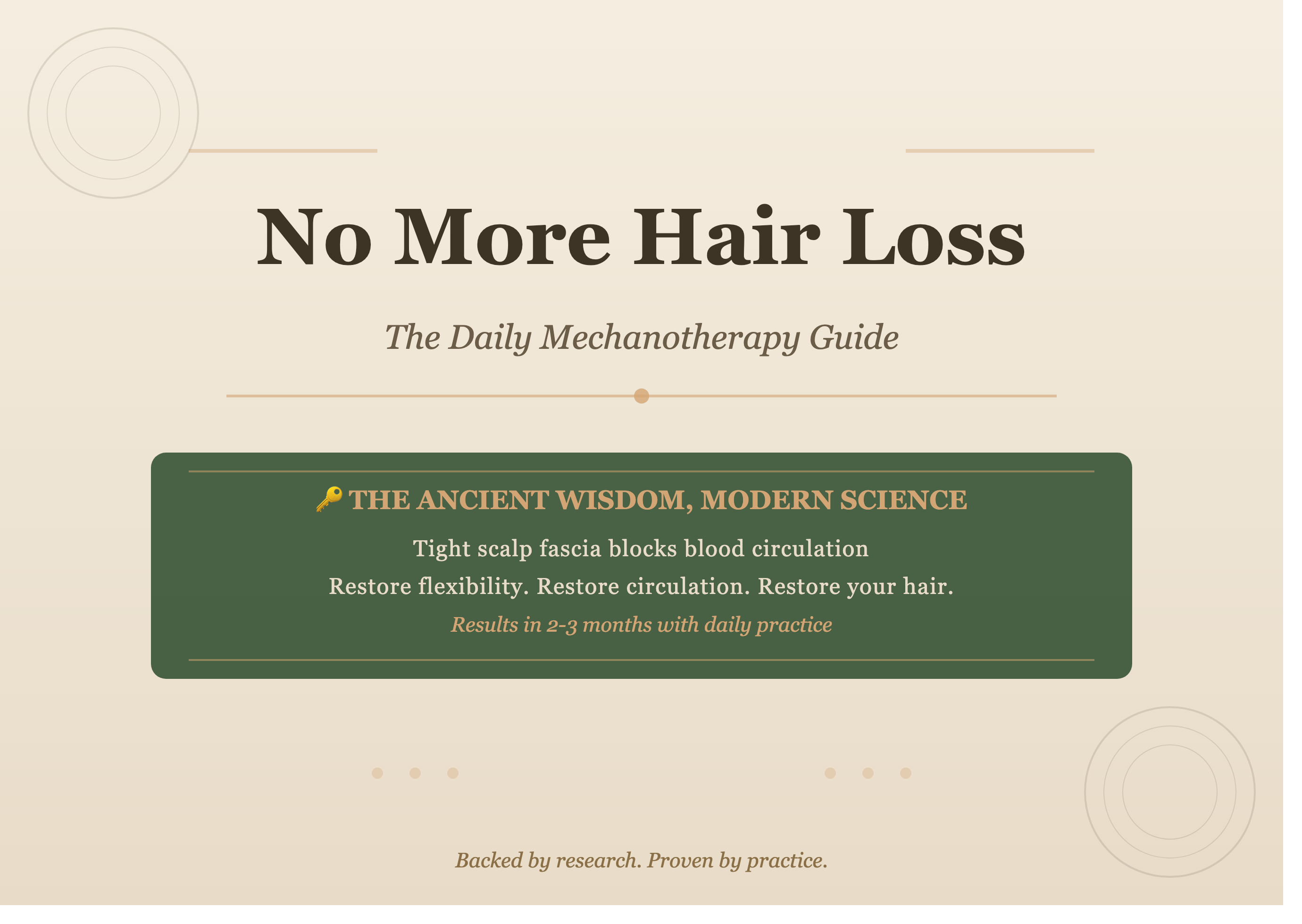 No More Hair Loss: The Daily Mechanotherapy Guide