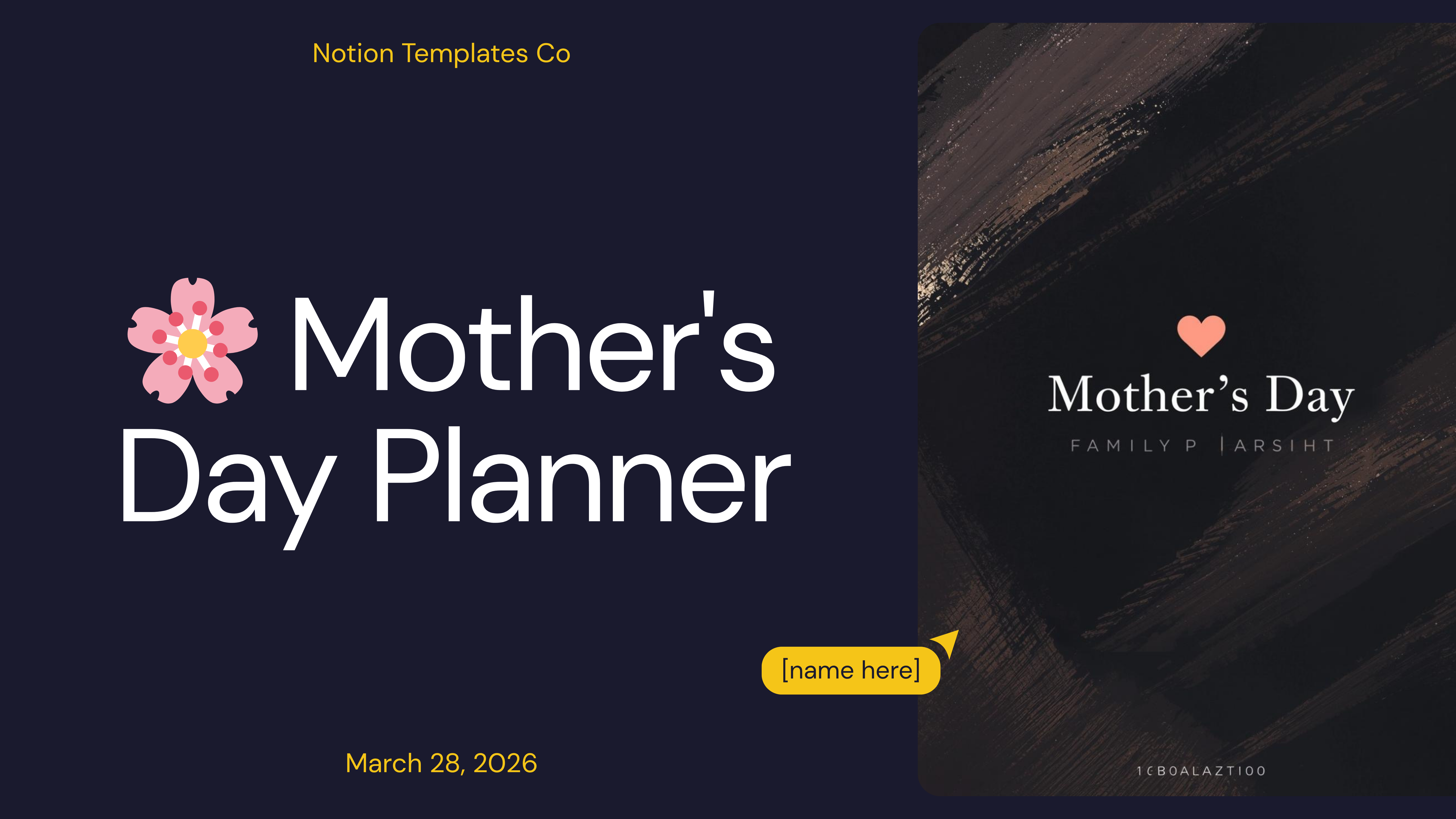 Mother's Day Family Planner 