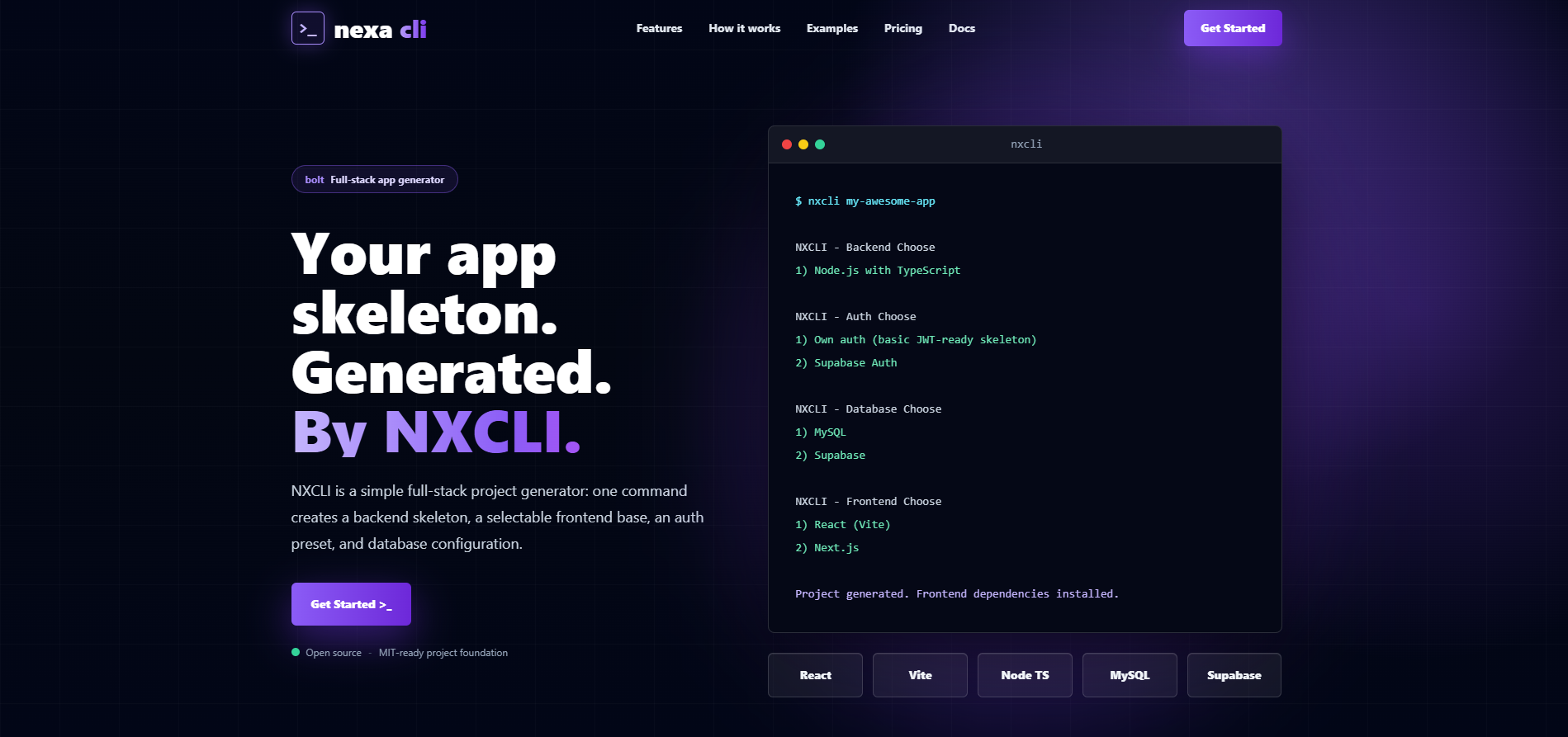 Nexa CLI - 10 KEY