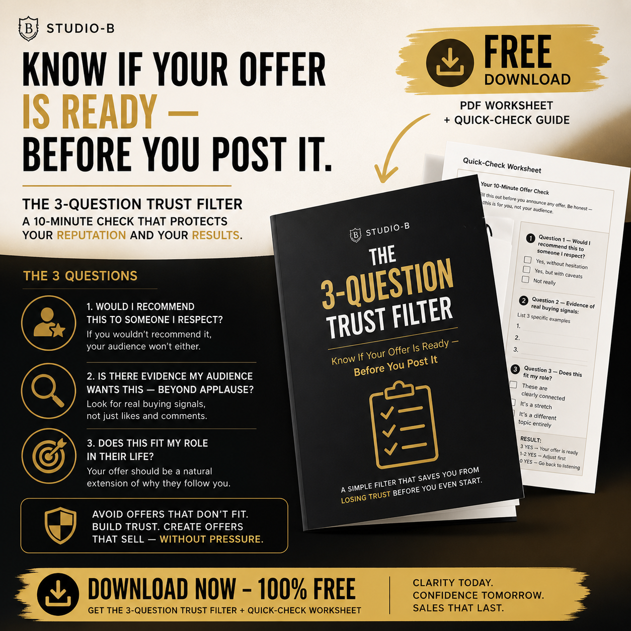 The 3-Question Trust Filter