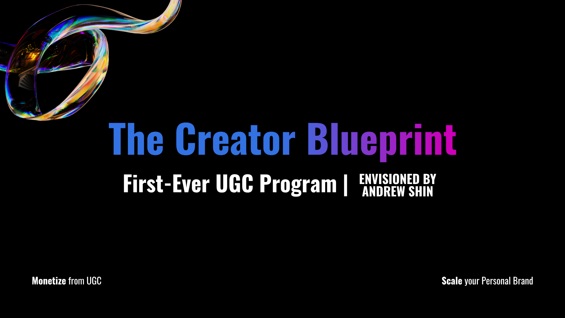 The Creator Blueprint