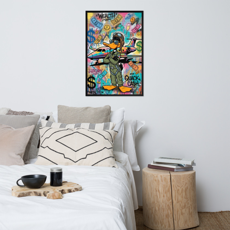 Framed poster Duck pilot