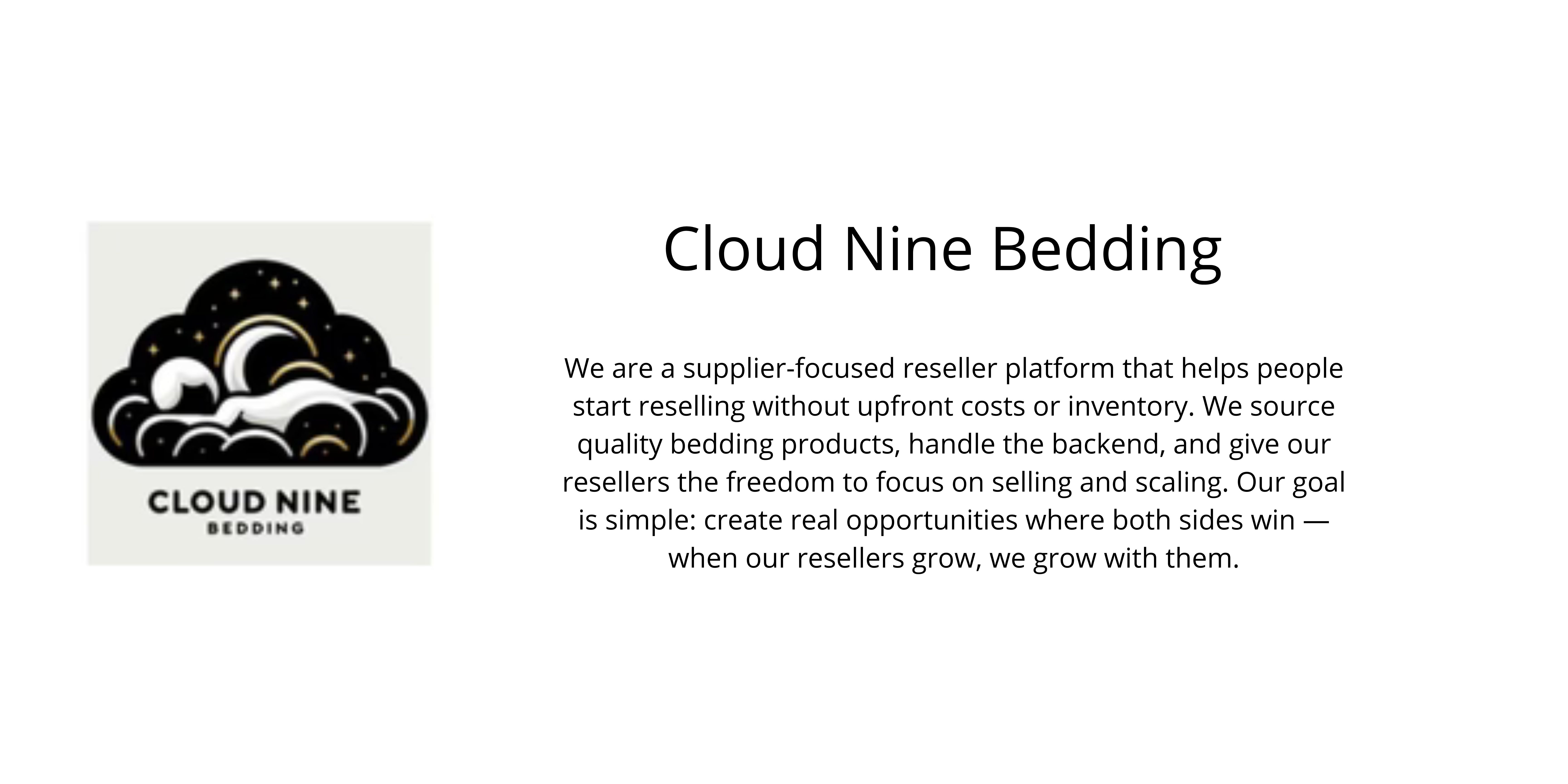 Cloud Nine Bedding banner