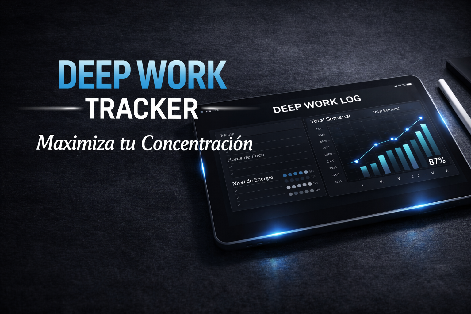 Deep Work Log: Registra tu Enfoque Total