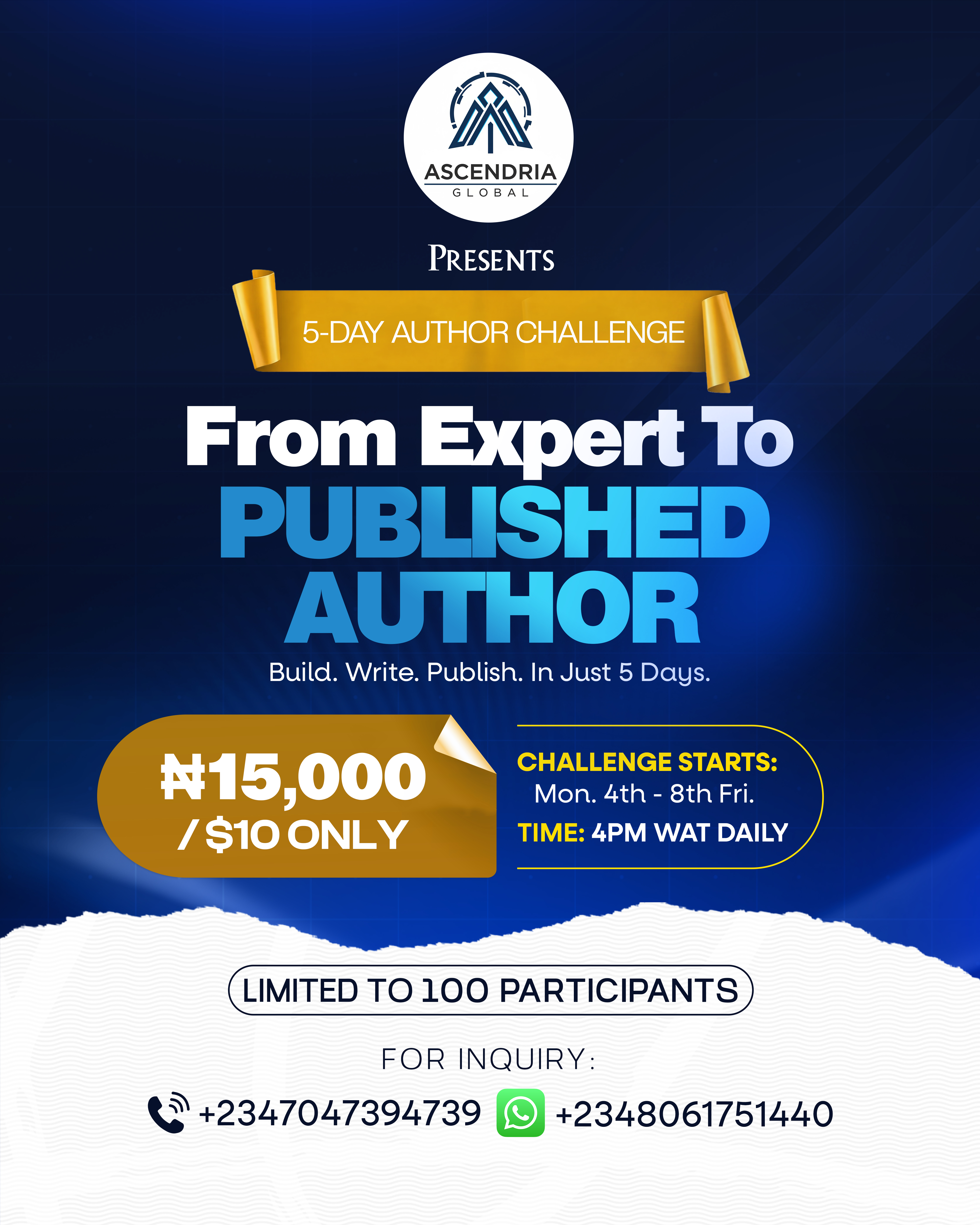 5-Day Authority Book Challenge