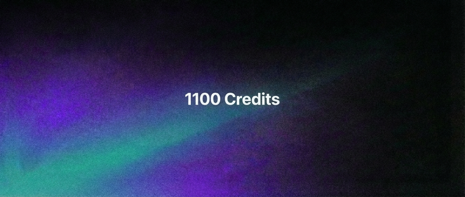 1100 Credits