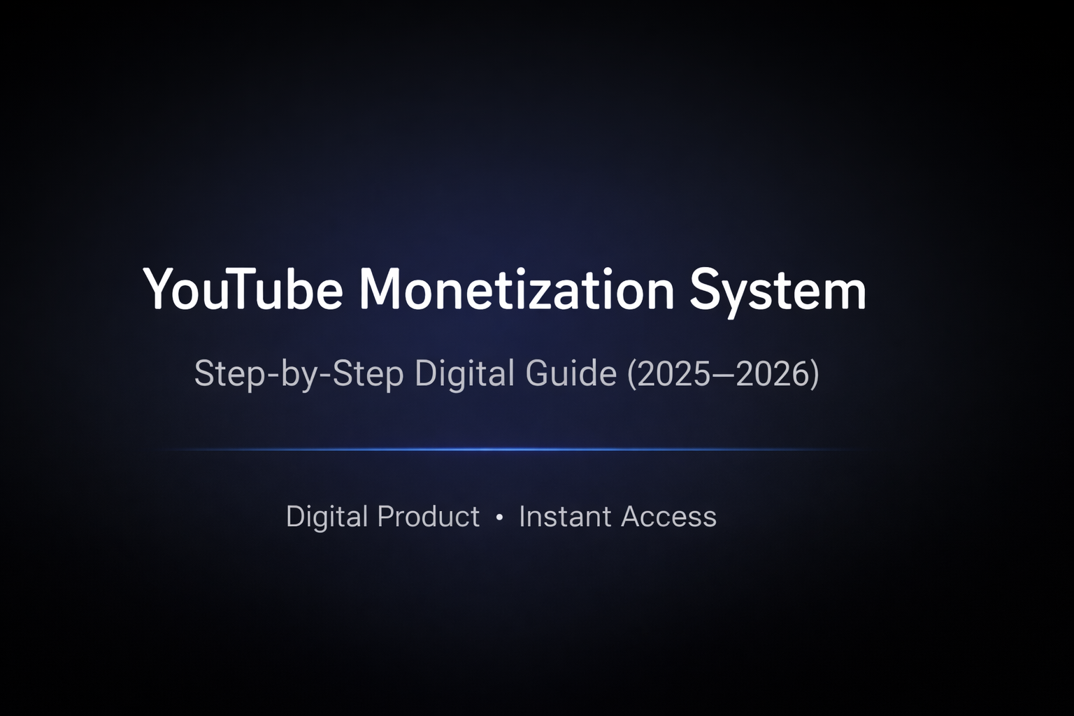 YouTube Monetization System